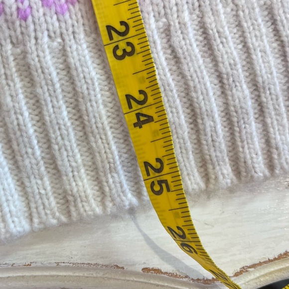 american eagle cream and multi colored fair isle nordic patterned knit sweater - Picture 7 of 7